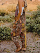 Double Take Full Size Printed V-Neck Sleeveless Jumpsuit OutfitFlow